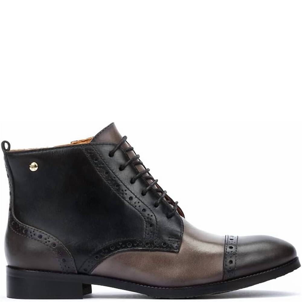 NEW PIKOLINOS women's royal leather bootie in lead